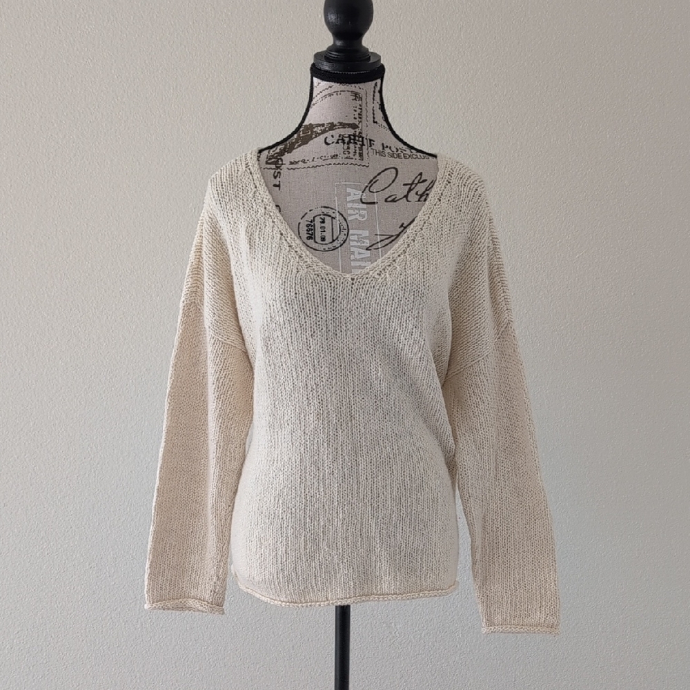 Eileen Fisher Elegant Cream Women's Sweater